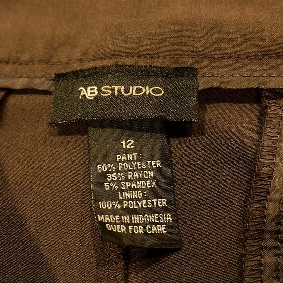AB Studio Brown Dress Pants - Picture 6 of 9